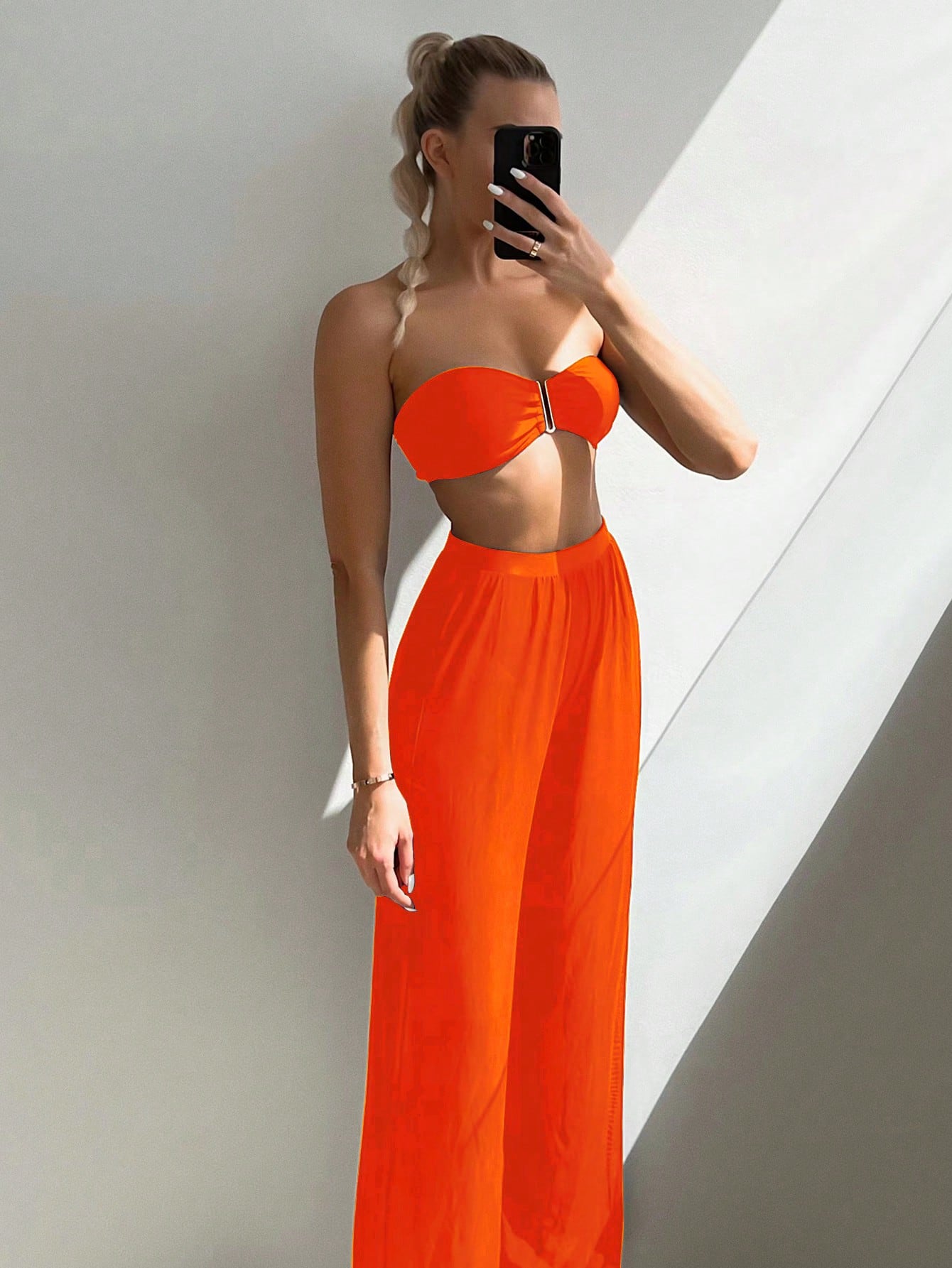 Conjunto Biquíni Tomara que Caia e Calça