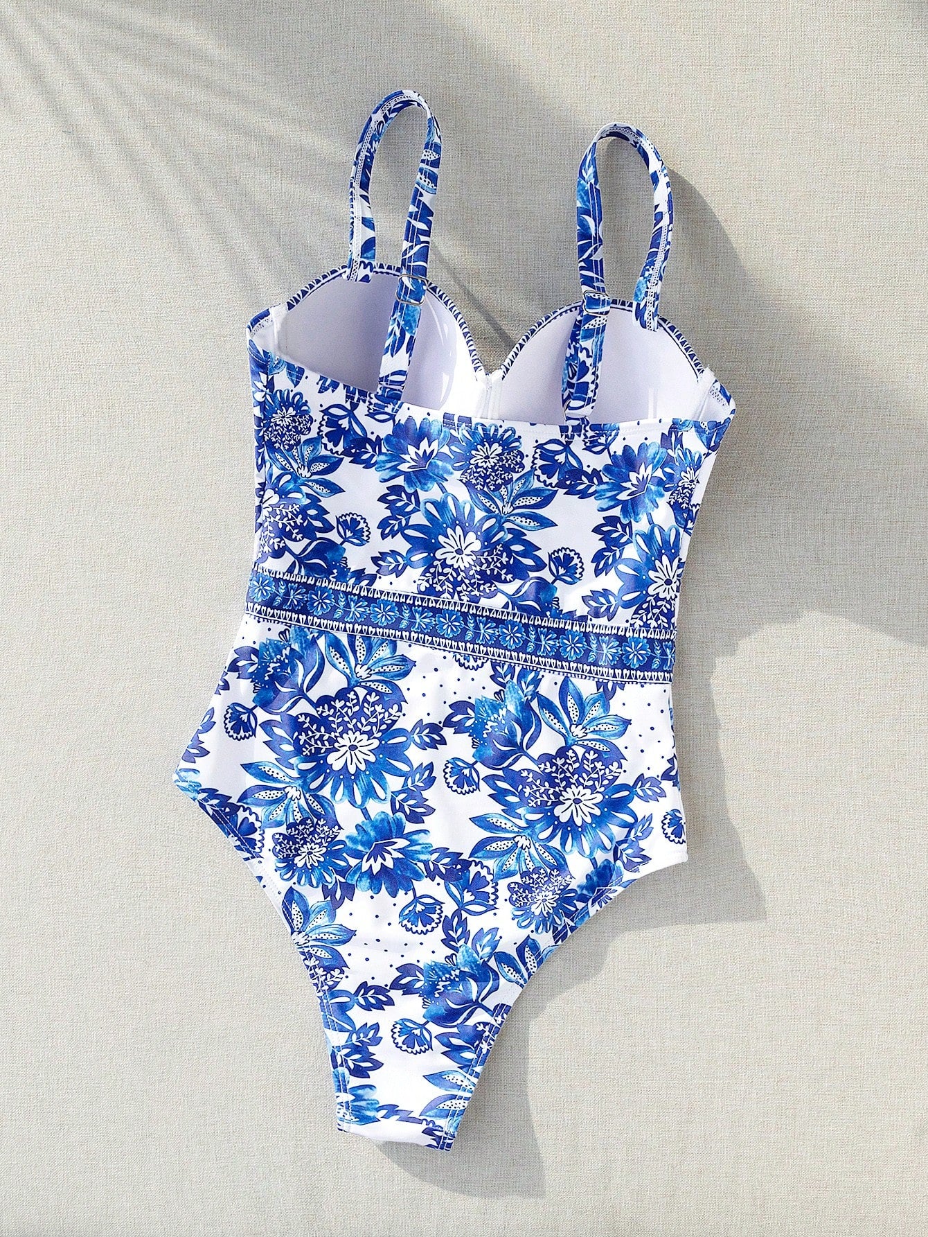 Maiô Feminino com Bojo Boho Azul