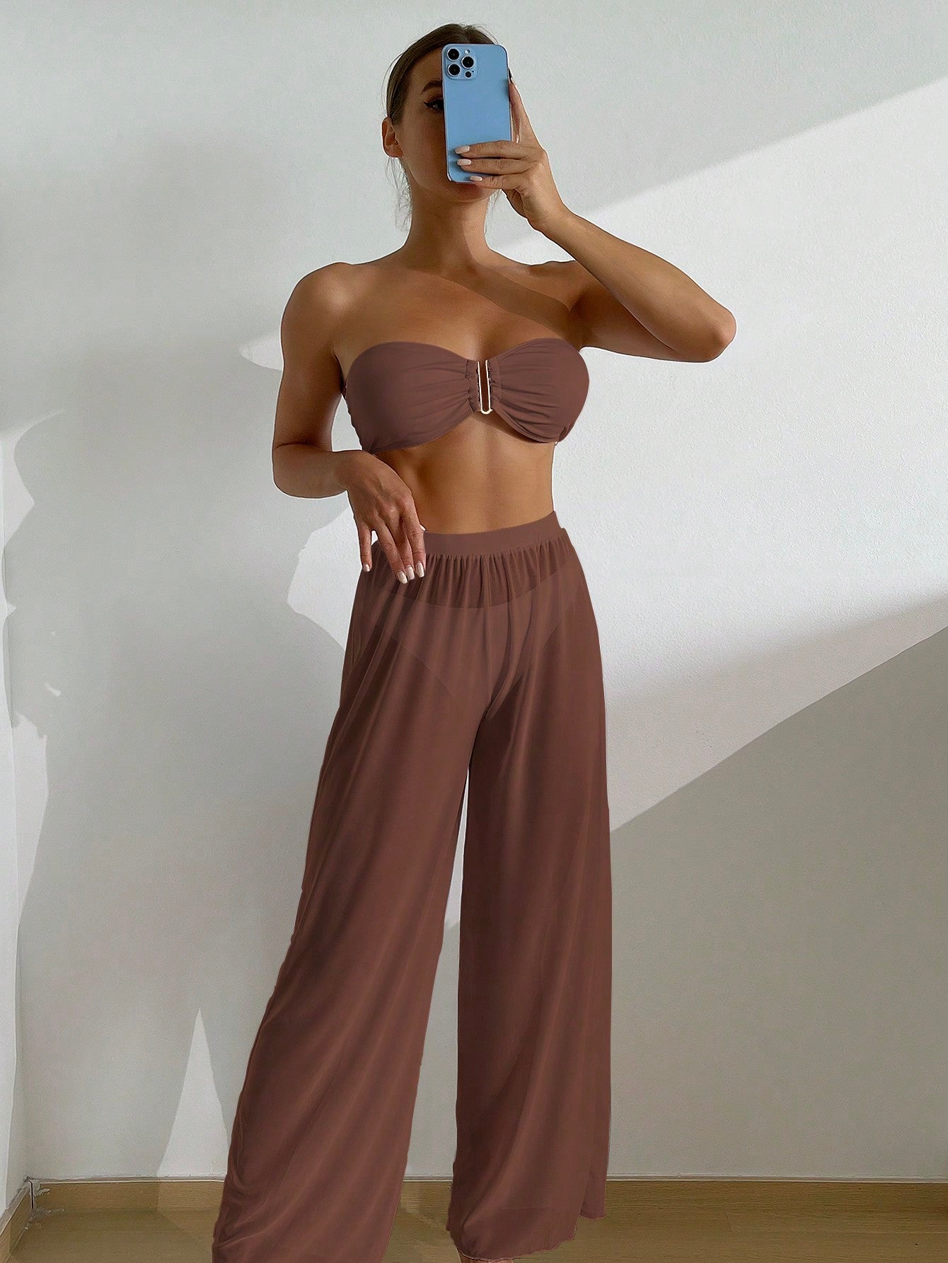 Conjunto Biquíni Tomara que Caia e Calça