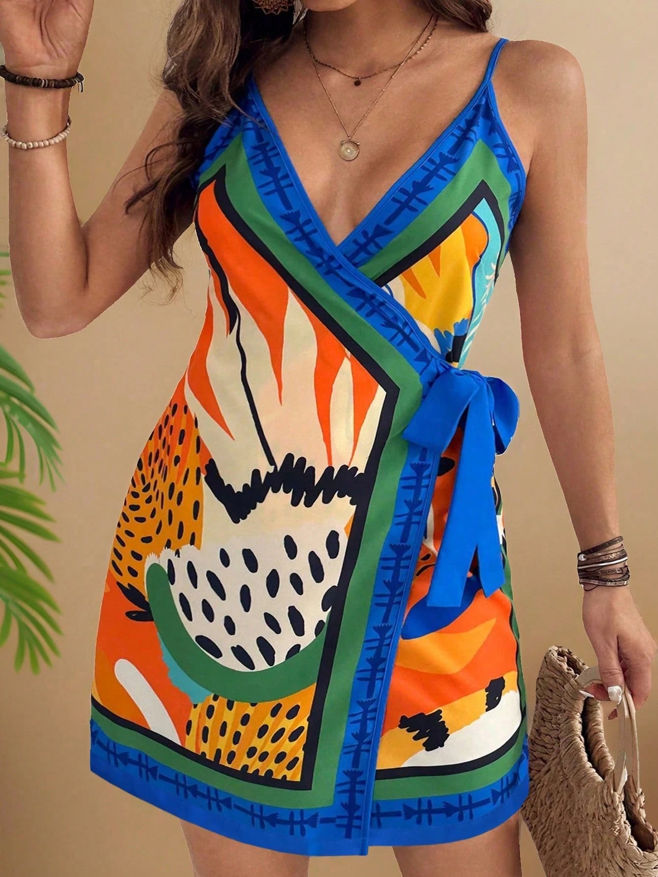 Vestido Curto Plus Size Regata Alça Fina Verão Colorido