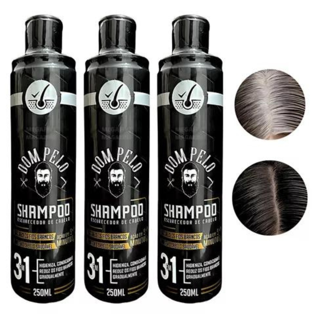 Shampoo que Escurece Cabelo Branco - Compre 1 Leve 2