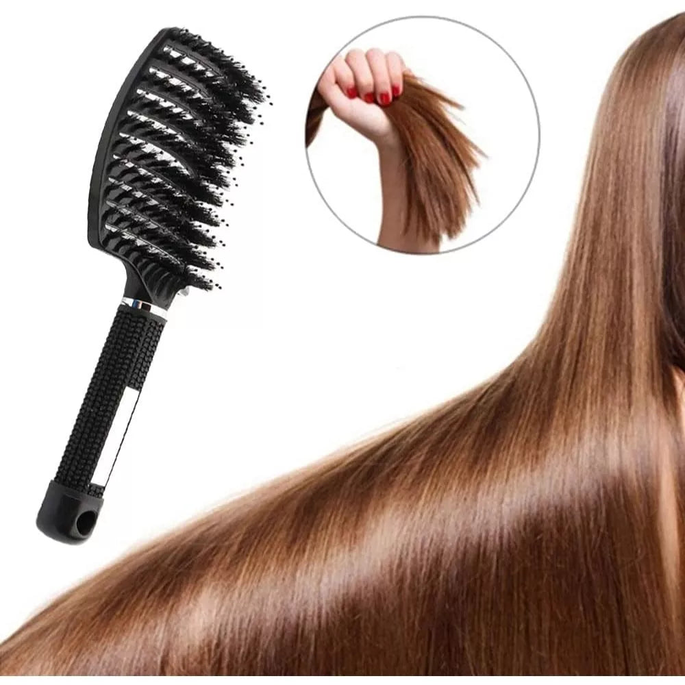 Escova de Cabelo Profissional com Cerdas