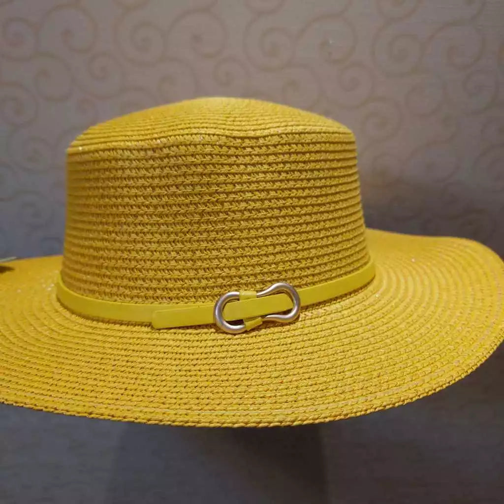 Chapéu Feminino Paris Luxo Maleável Palha Sintética