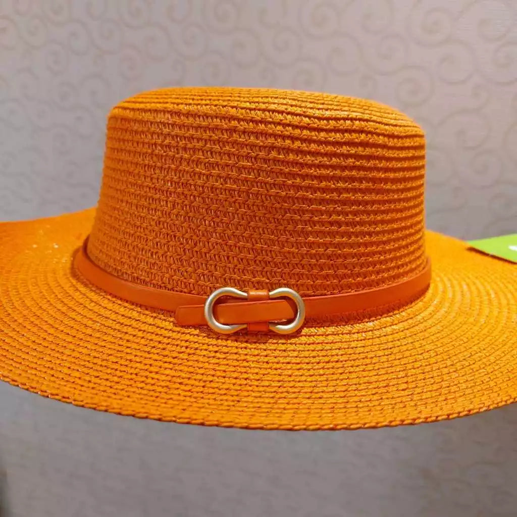 Chapéu Feminino Paris Luxo Maleável Palha Sintética