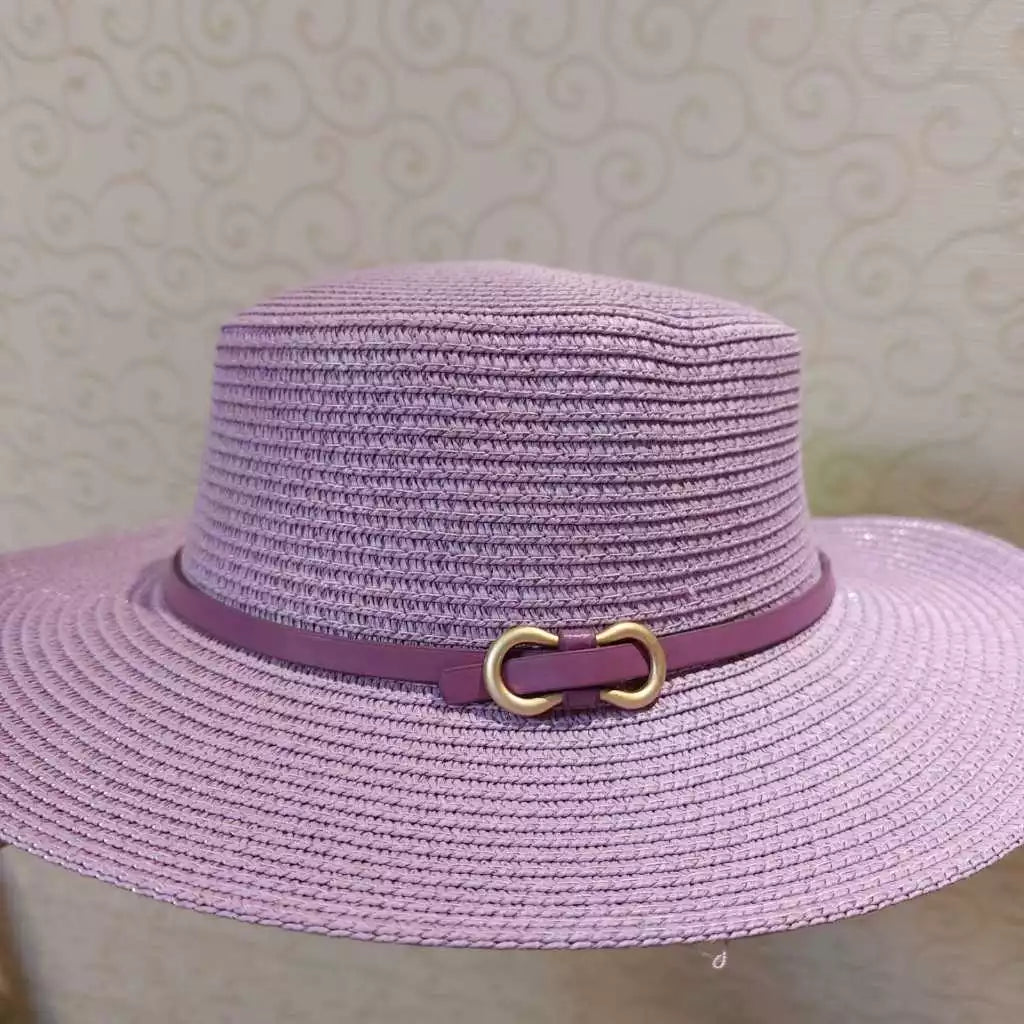 Chapéu Feminino Paris Luxo Maleável Palha Sintética