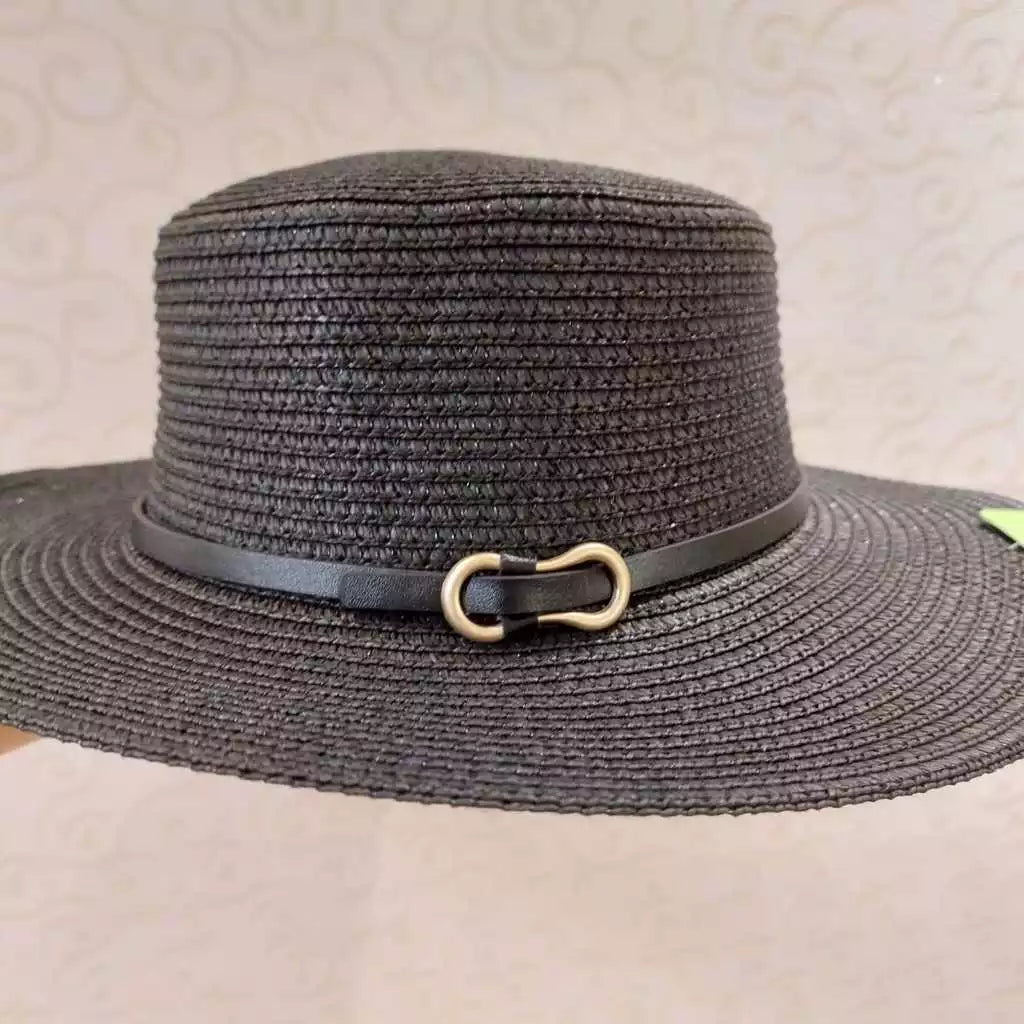 Chapéu Feminino Paris Luxo Maleável Palha Sintética