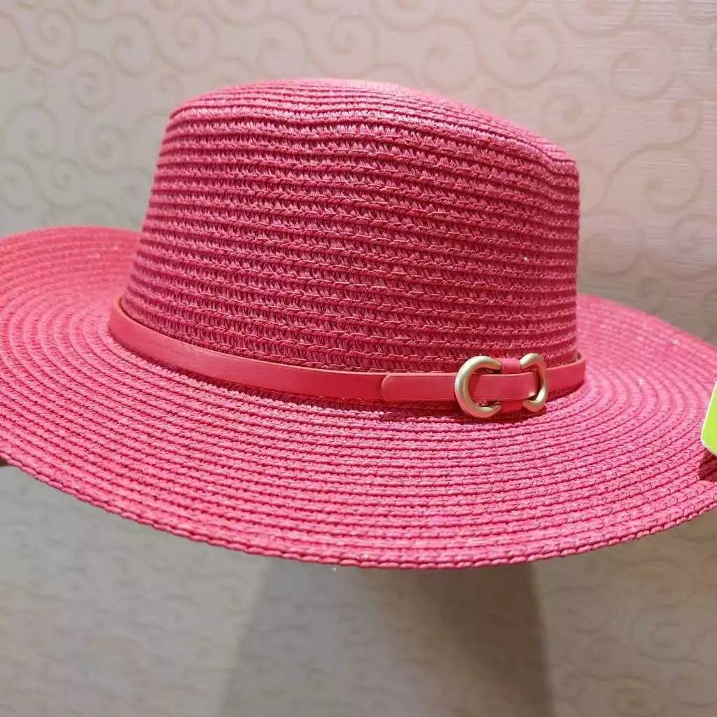 Chapéu Feminino Paris Luxo Maleável Palha Sintética