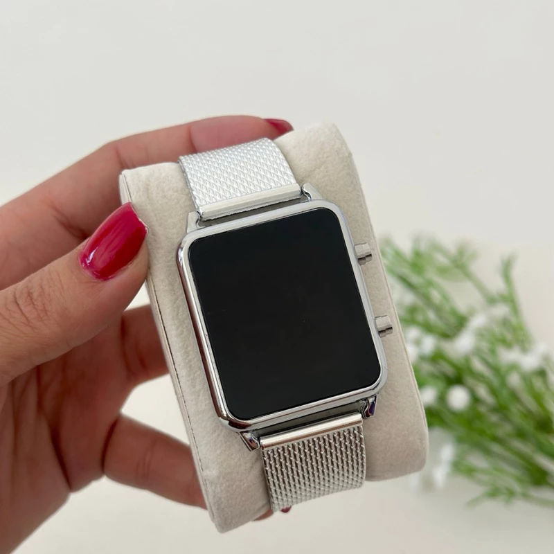 Relógio Feminino Promoção Quadrado Digital