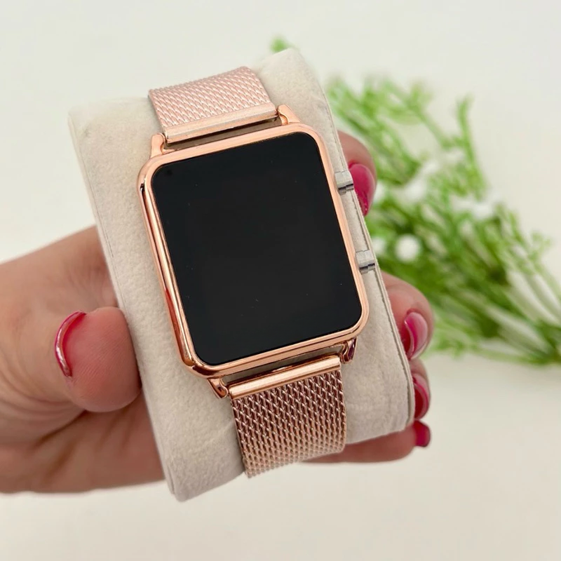 Relógio Feminino Promoção Quadrado Digital