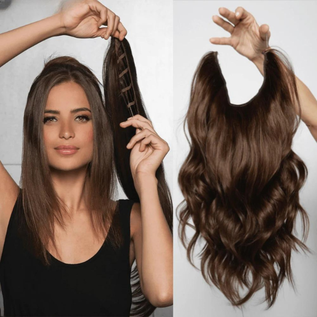 Aplique de Cabelo Fio Invisível