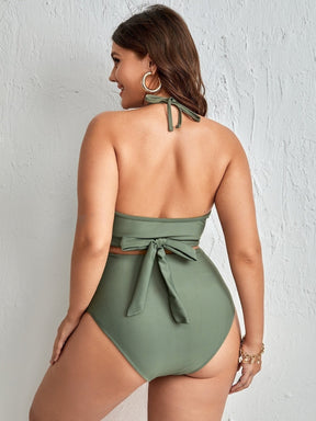 Biquíni Plus Size Feminino Transpassado Cintura Alta Cherry Modas