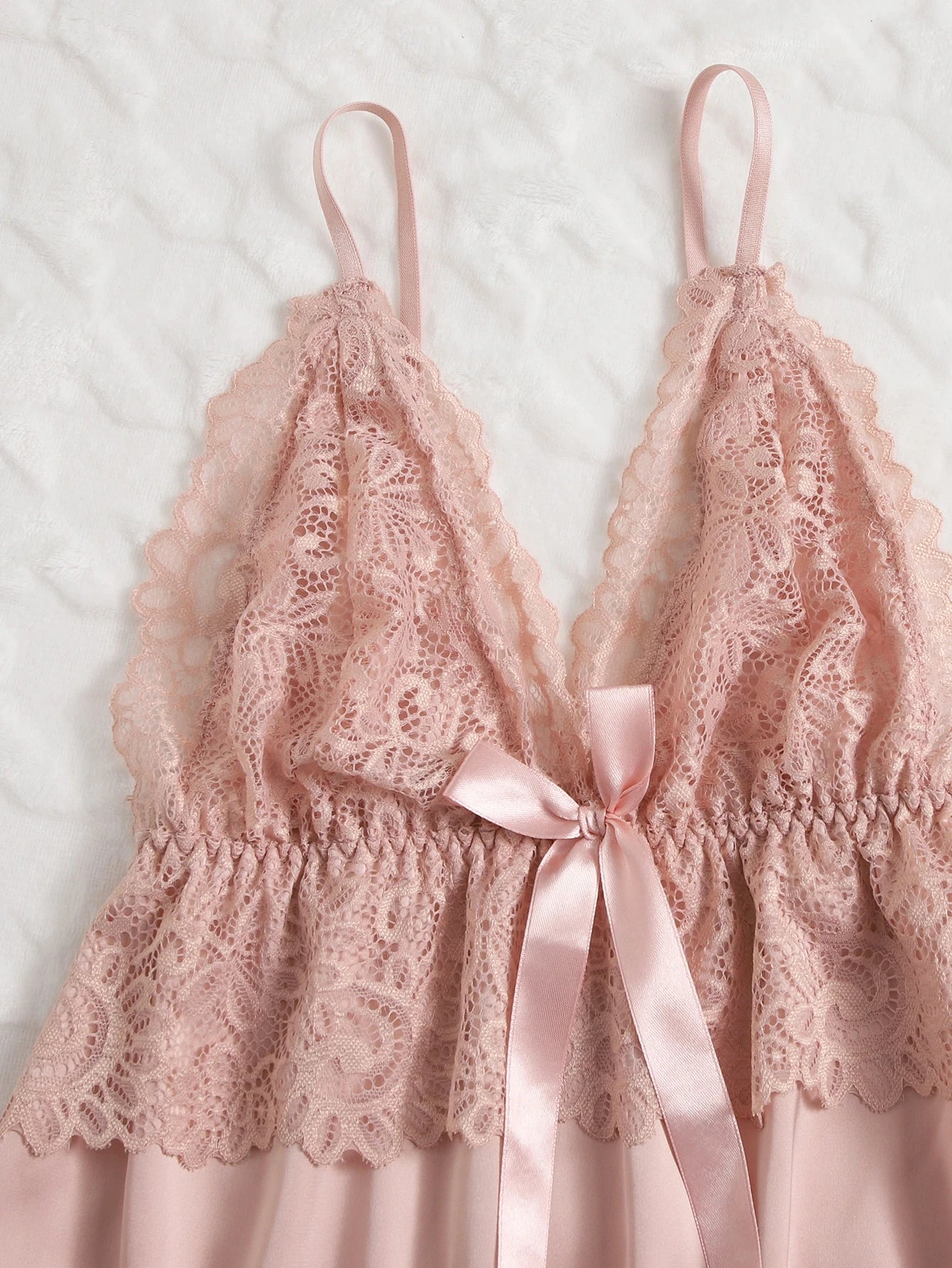 Pijama Babydoll Feminino com Renda Regata e Short 