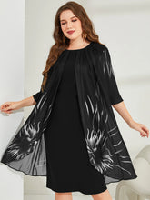 Vestido Midi Para Festa Senhora Plus Size com Detalhe Plissado
