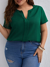 Blusa Plus Size Feminina Elegante Decote V Verde