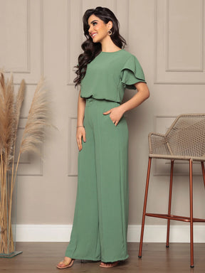 Conjunto Feminino Blusa e Calça Pantalona