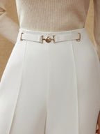Calça Pantalona Feminina Alfaiataria Elegante