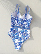 Maiô Feminino com Bojo Boho Azul