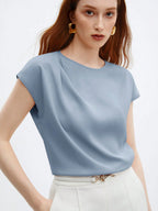 Blusa Feminina Elegante Básica Gola Redonda