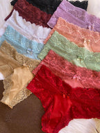 KIT 2 Calcinhas Fio Duplo Cintura Alta com Renda 