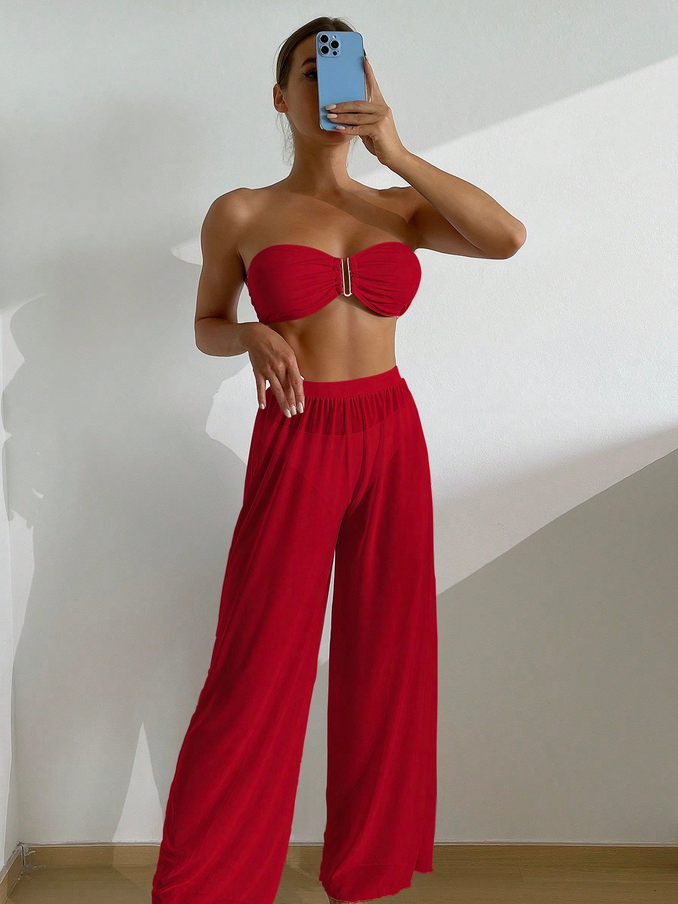 Conjunto Biquíni Tomara que Caia e Calça