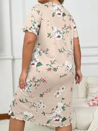 Camisola Plus Size Midi Florida Confortável