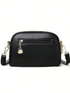 Bolsa Feminina Pequena Transversal com Zíper Duplo