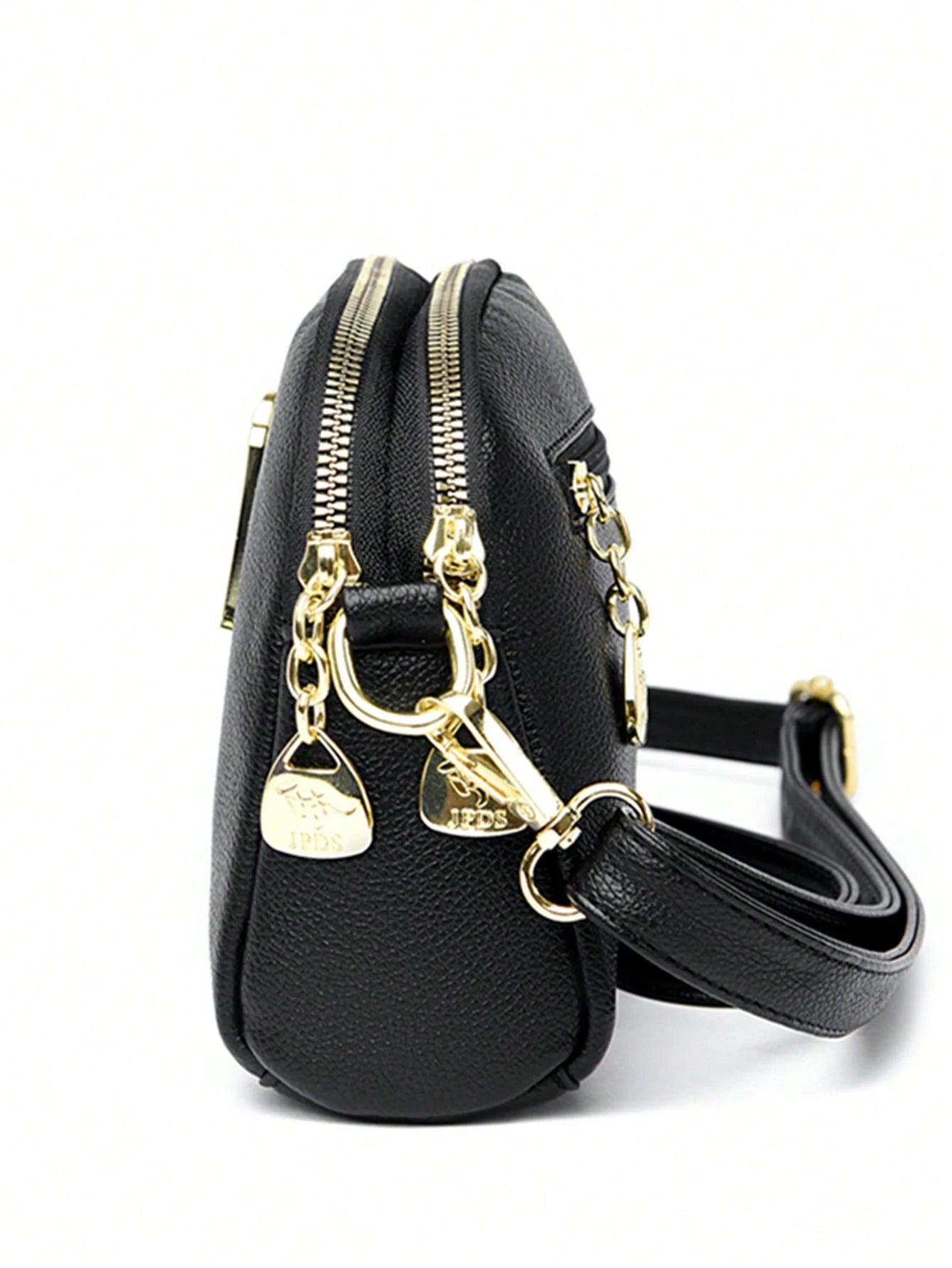 Bolsa Feminina Pequena Transversal com Zíper Duplo