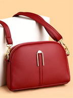 Bolsa Feminina Pequena Transversal com Zíper Duplo