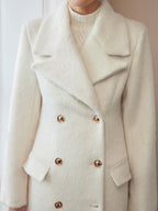 Sobretudo Feminino Inverno Lã Batida Forrado