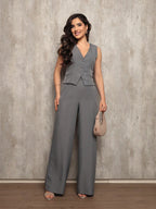 Conjunto Feminino Alfaiataria Calça e Colete