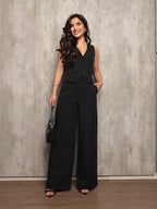 Conjunto Feminino Alfaiataria Calça e Colete