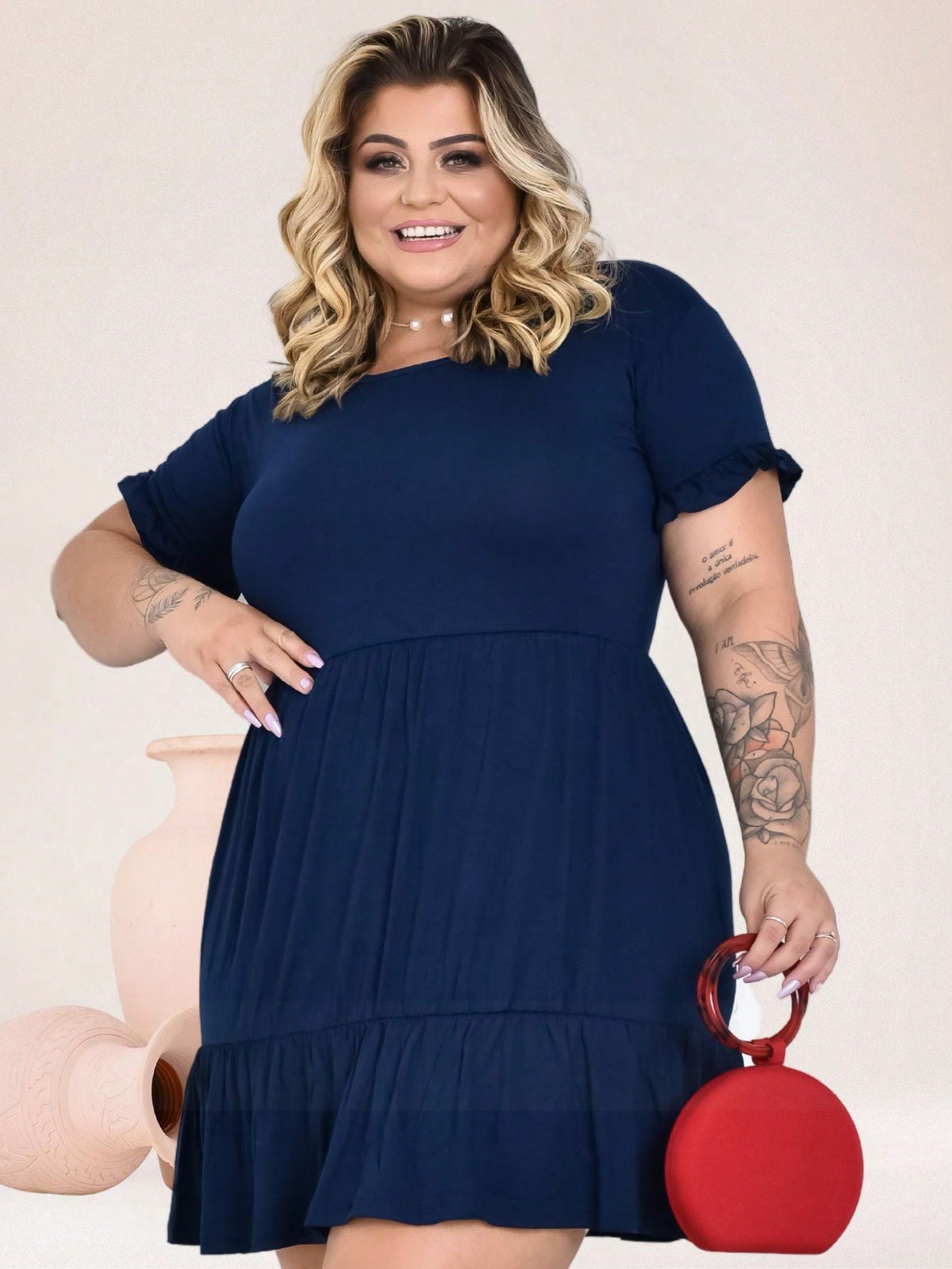 Vestido Plus Size Curto