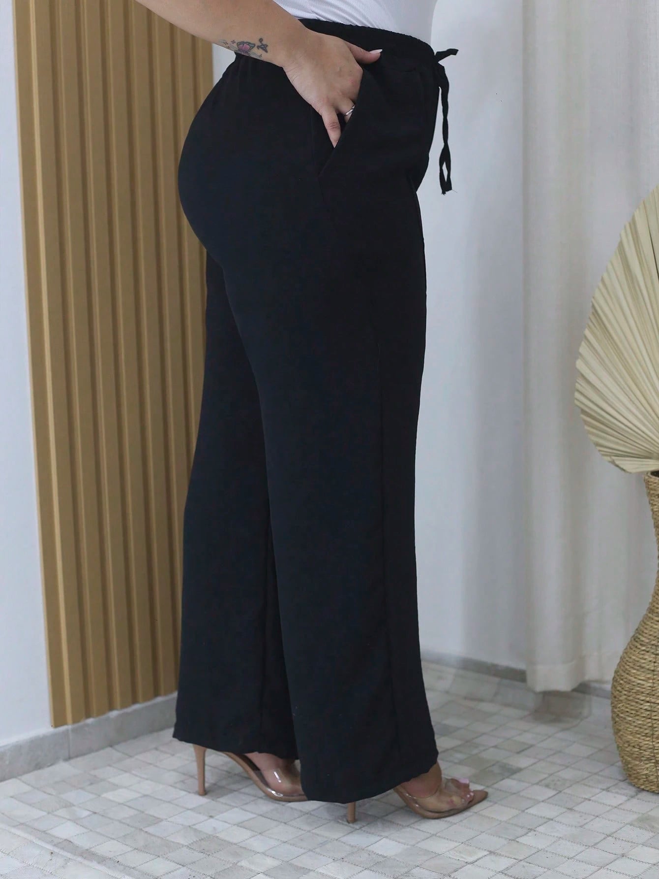 Calça Pantalona Plus Size Duna