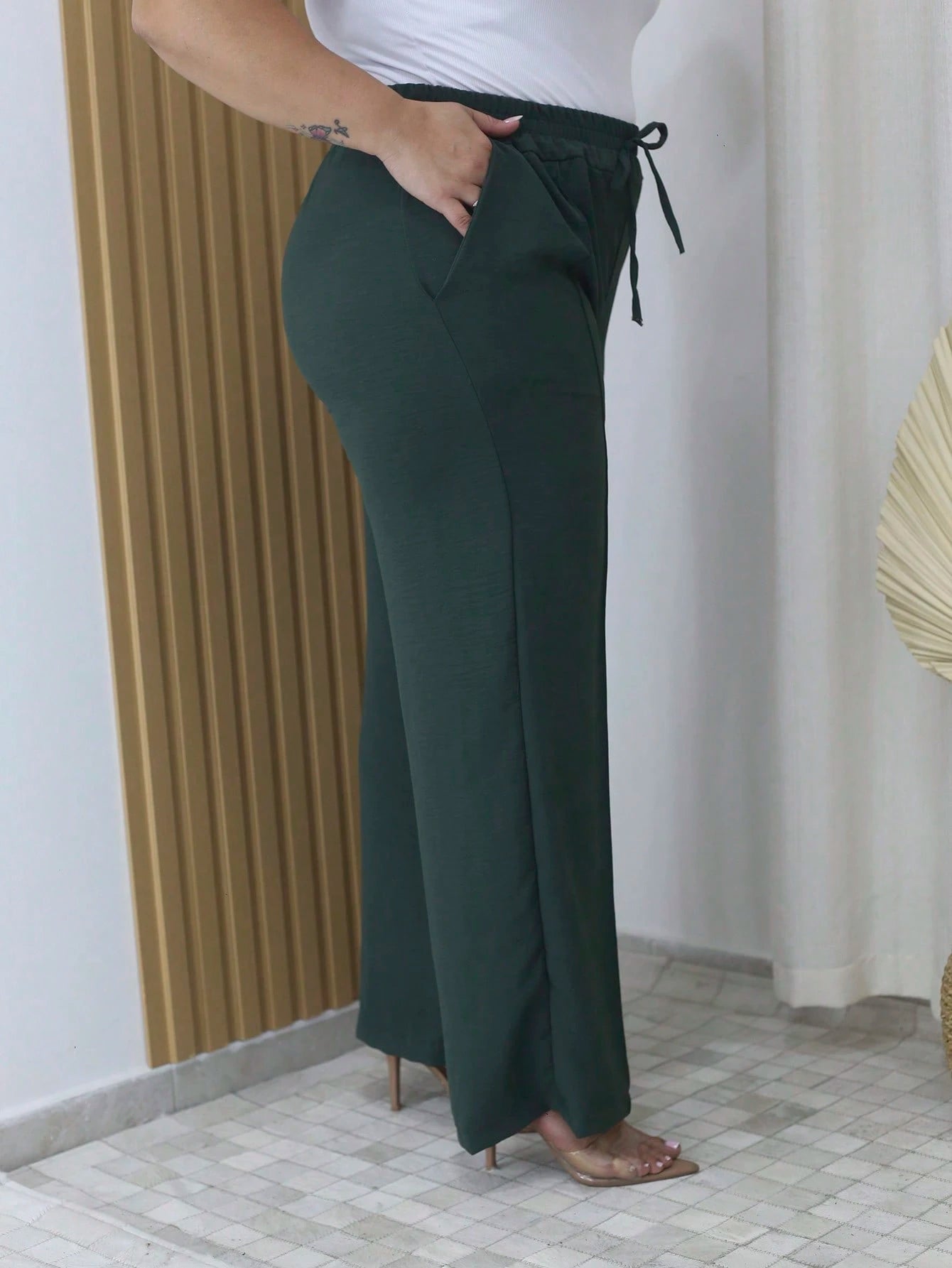 Calça Pantalona Plus Size Duna