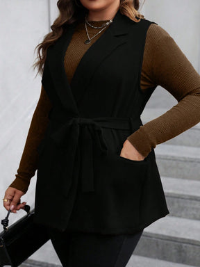 Colete Feminino de Alfaiataria Plus Size