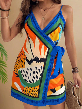 Vestido Curto Plus Size Regata Alça Fina Verão Colorido