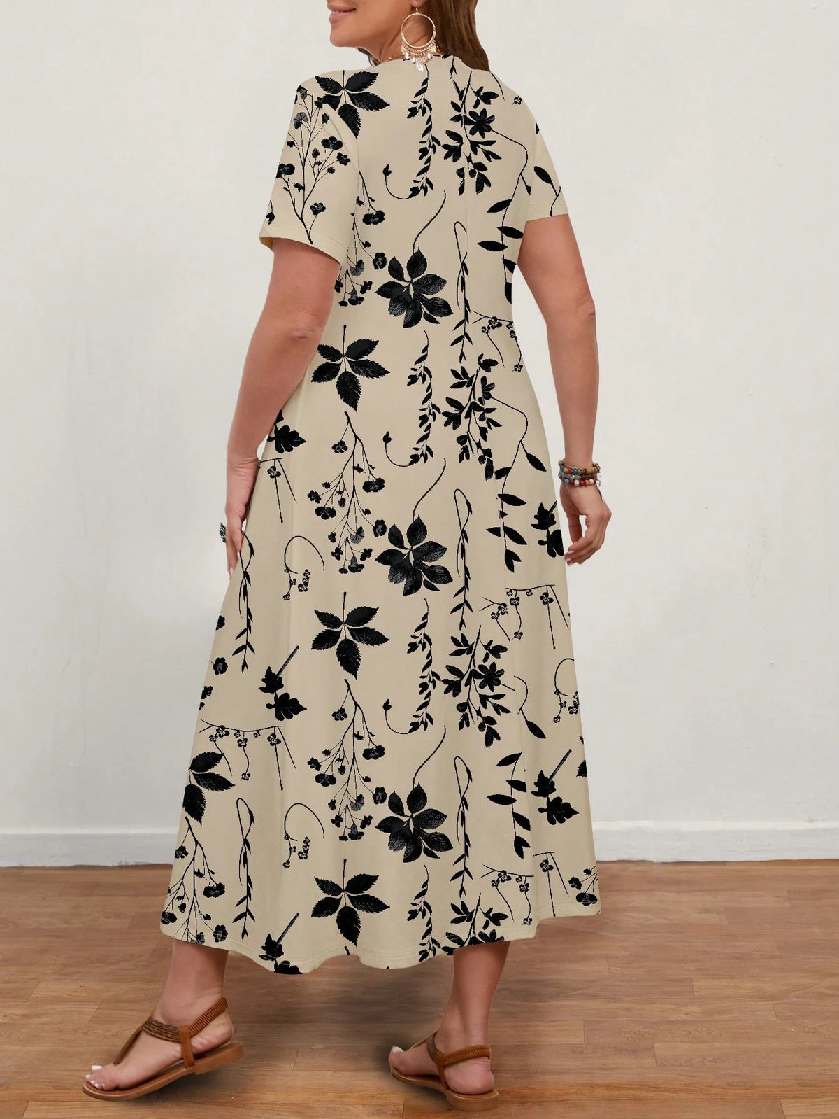 Vestido Longo Plus Size Soltinho Feminino