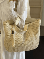 Bolsa Feminina de Palha Grande