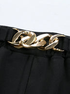 Calça Wide Leg Feminina Plus Size Social com Cinto 