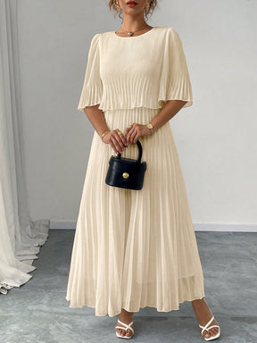 Vestido Longo Plus Size Para Casamento Chiffon Plissado