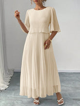 Vestido Longo Plus Size Para Casamento Chiffon Plissado
