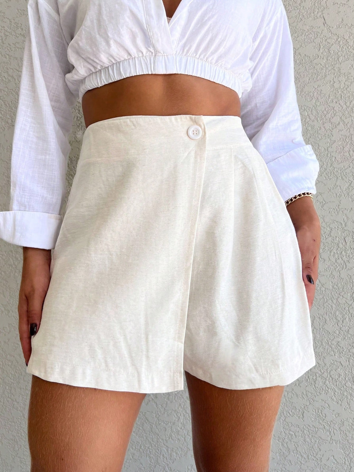 Vendedor IndicadoShorts saia (Linho com marrant)