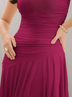 Modelyn Vestido Longo Diário Simples Sem Mangas de Cor Sólida para Mulheres, Vestidos de Festa