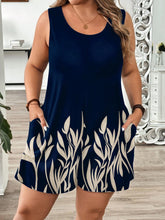 Macaquinho Plus Size Regata Soltinho Estampa Floral