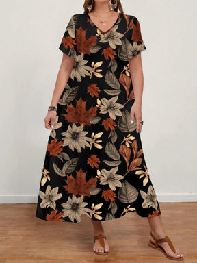 Vestido Longo Plus Size Soltinho Feminino