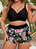 Biquíni Plus Size com Shortinho Estampado