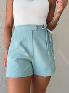 Short Alfaiataria Feminino com Laço Lateral Elegante