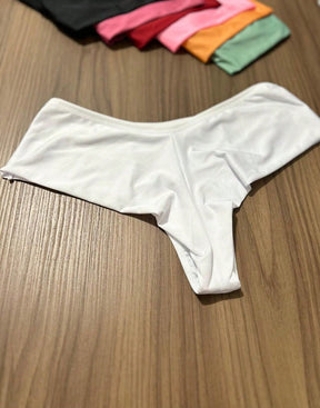 Kit 3 Calcinha Plus Size Fio Duplo com Renda na Lateral