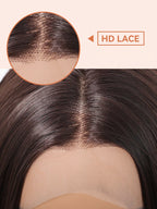 Peruca Feminina Lace Front 13x4 Long Bob Lisa 35cm Fibra Orgânica