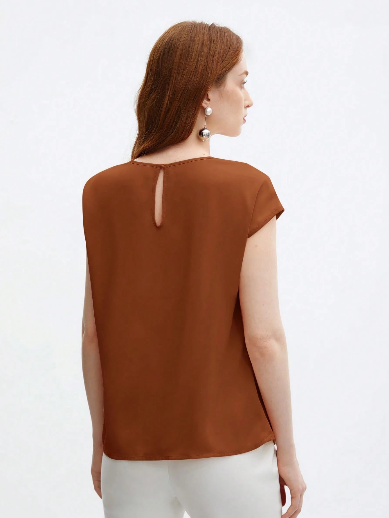 Blusa Feminina Elegante Básica Gola Redonda
